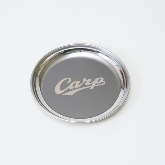 Carp ステンレス製丸皿2枚セット（カープ坊や・ロゴ）